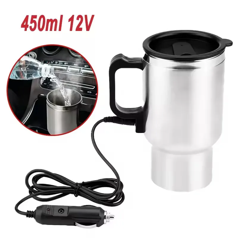 Camping Cooking Electric - Bollitore Elettrico per Auto 12V 450ml,