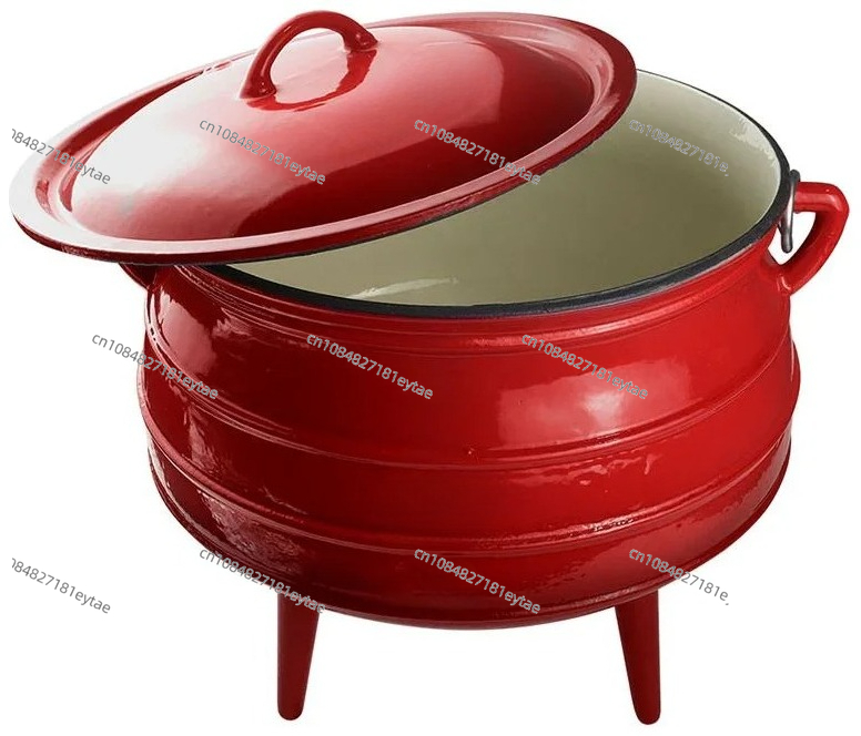 Camping Cooking Cast Iron - Pentola Potjie in ghisa smaltata nuovissima