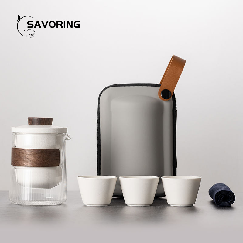Camping Cooking Pan Set - Semplice set da tè in ceramica