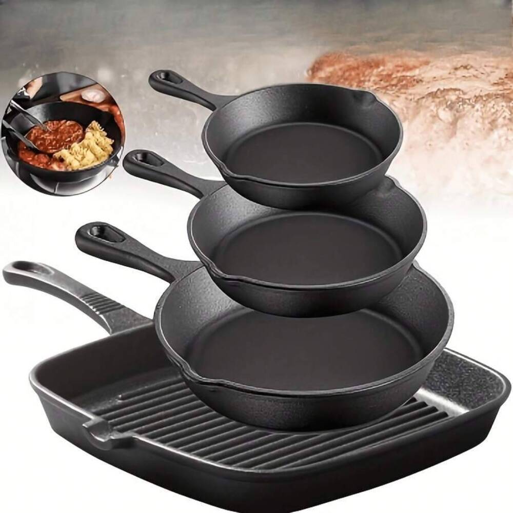 Camping Cooking Ware Set - Set di 4 Pezzi di Pentole