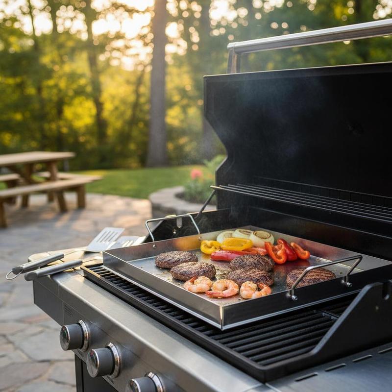 Camping Cooking Handle - Piastra universale piatta 18x16 pollici per