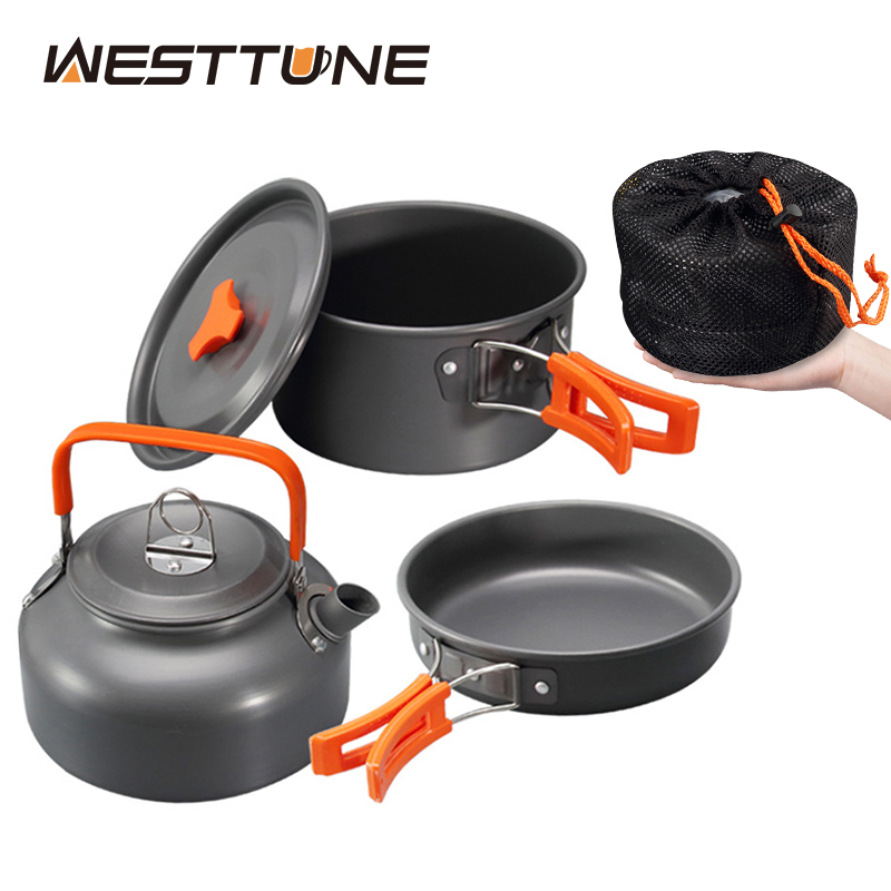 Camping Cooking Ware Set - WESTTUNE Kit di pentole da campeggio
