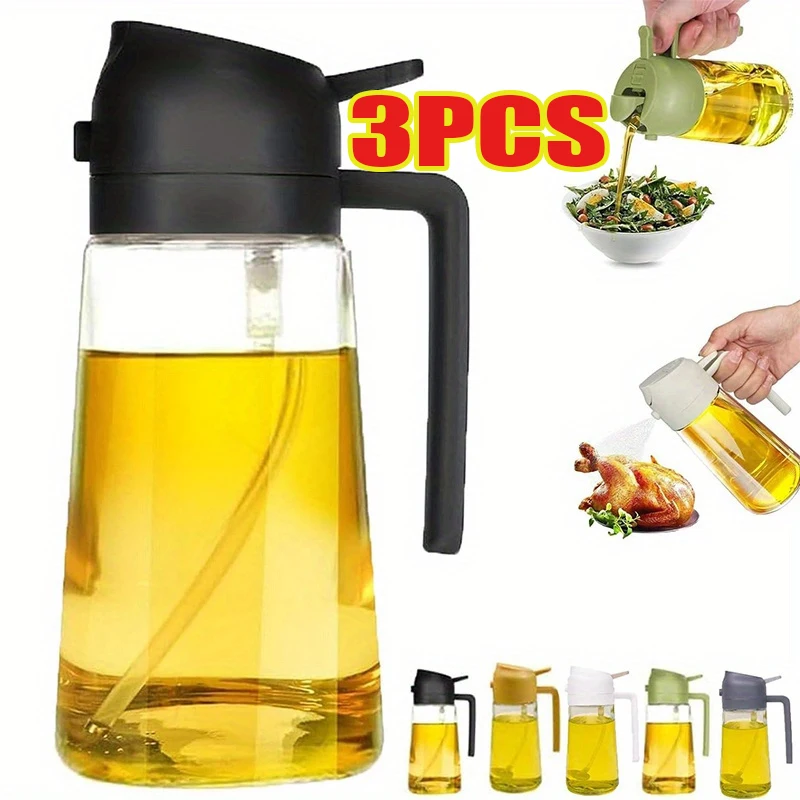 Camping Cooking Oil Bottle - Spruzzino Olio 2-in-1 in Plastica per