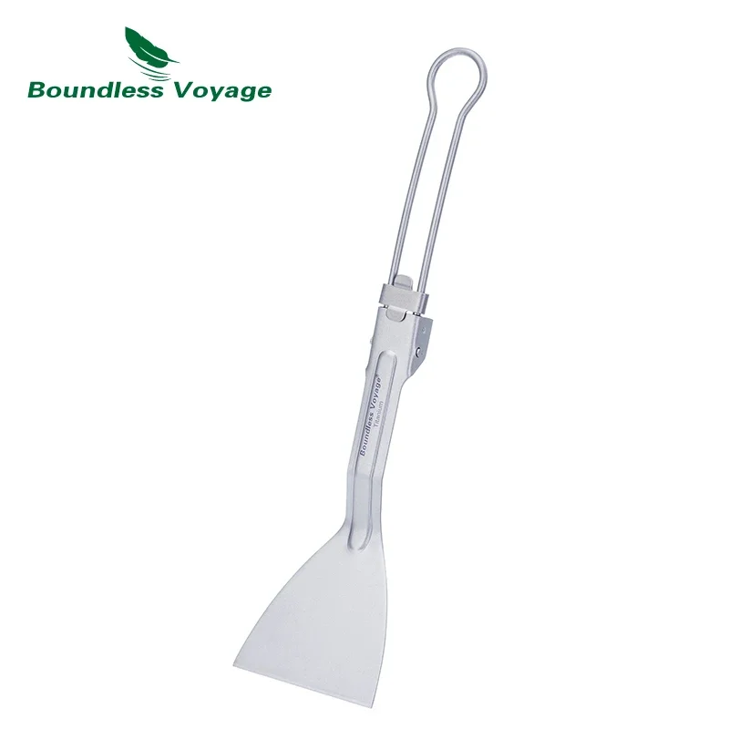 Camping Cooking Handle - Boundless Voyage Spatola in titanio Pala