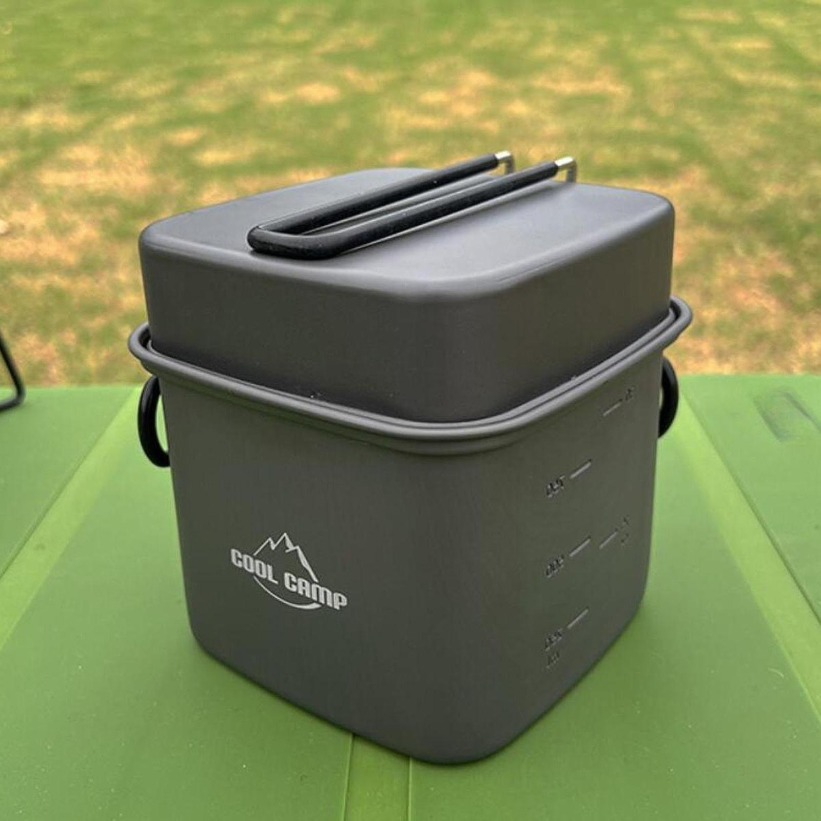 Camping Cooking Pan Set - Set di Pentole da Campeggio, Padella