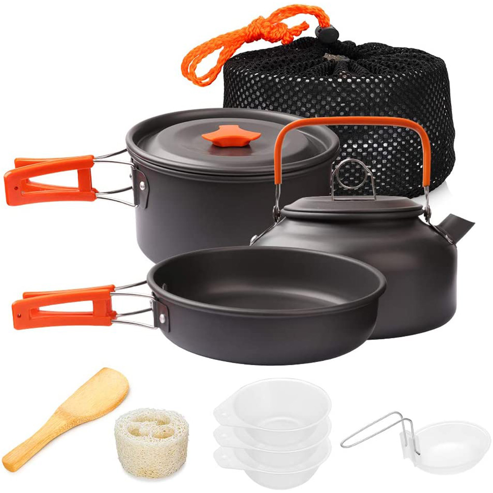 Camping Cooking Ware Set - 1 pz/1 set kit di pentole