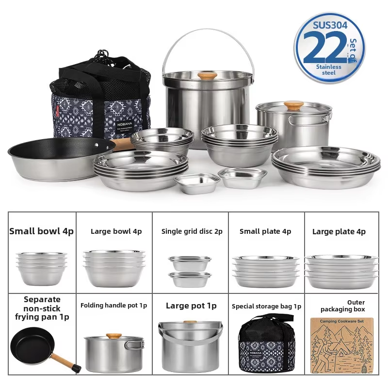 Camping Cooking Ware Set - NOBANA Il più nuovo set di