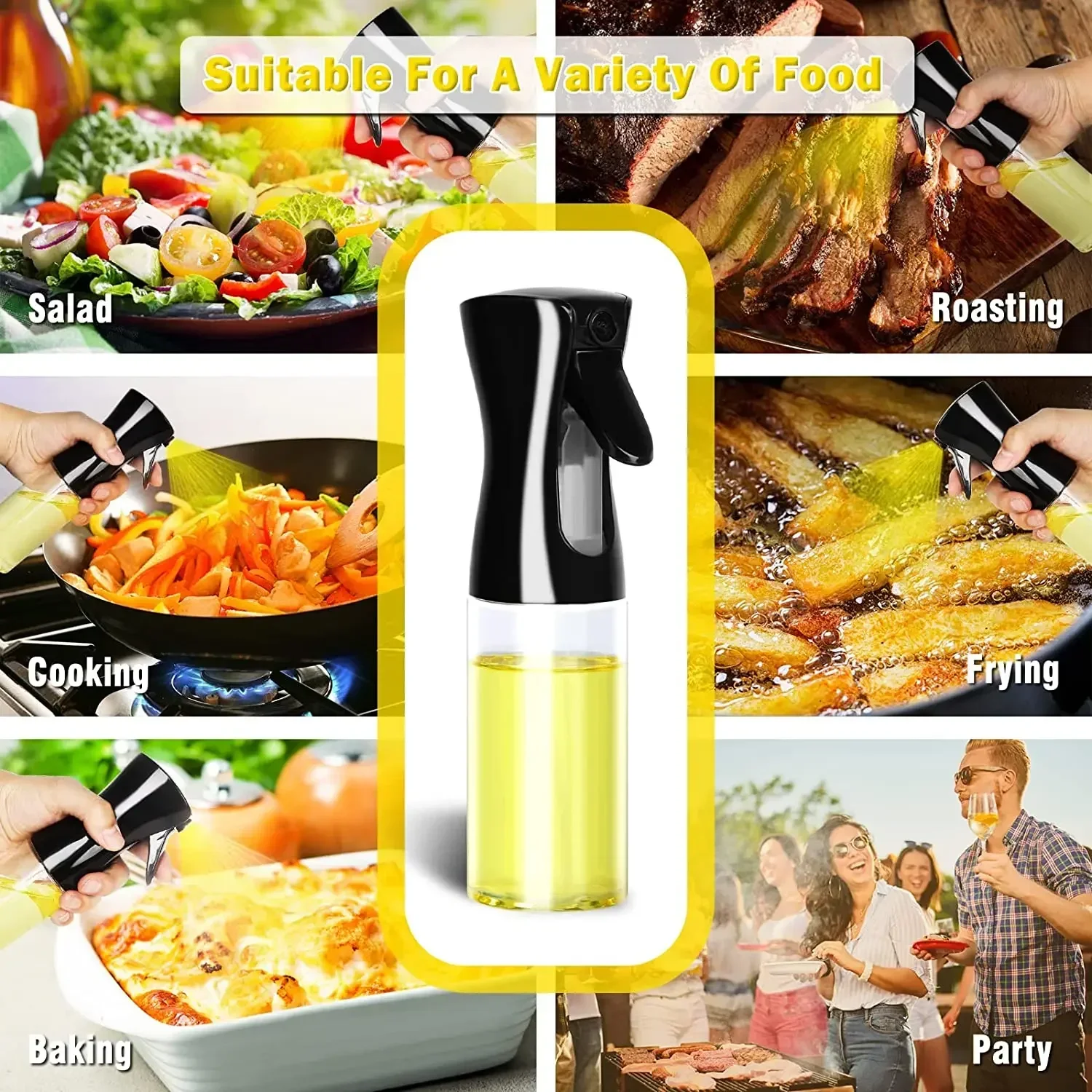 Camping Cooking Oil Bottle - Bottiglia spray per olio in plastica
