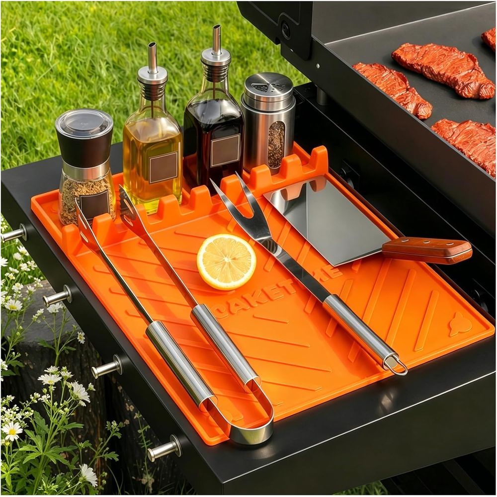 Camping Cooking - Tappetini in Silicone per Griglia o