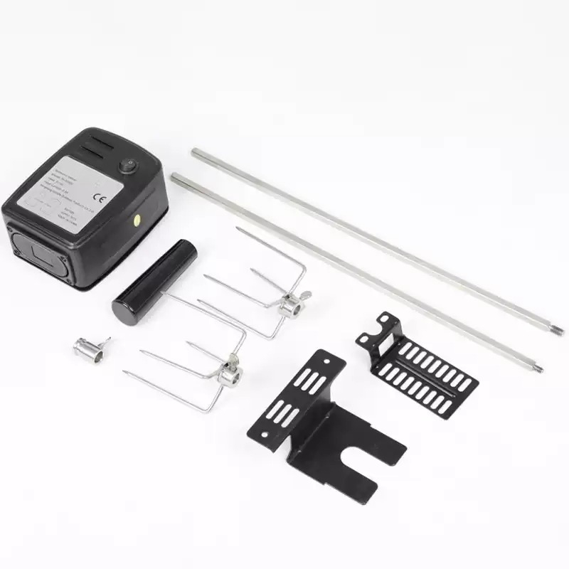 Camping Cooking Electric - Kit Girarrosto Elettrico Automatico in Acciaio