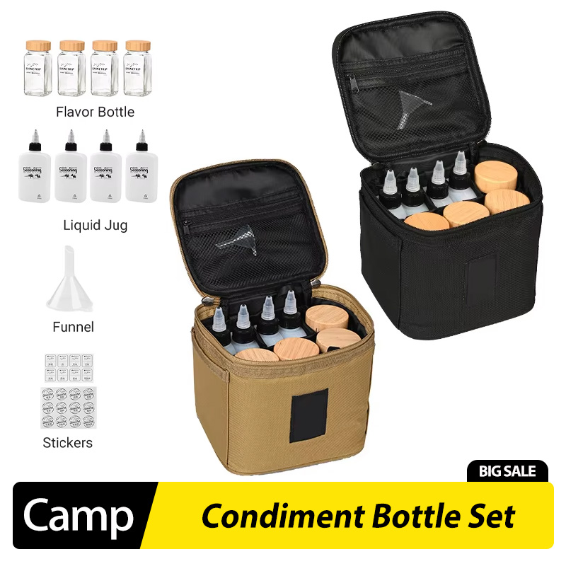 Camping Cooking Oil Bottle - Set di Bottiglie per Condimenti da