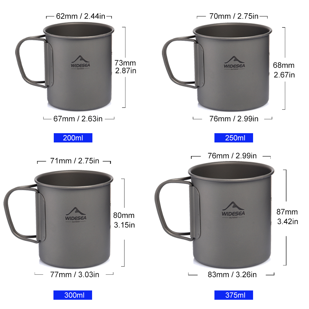 Tazza da Campeggio Widesea in  - Camping Cooking Ware Set recensione e prezzo