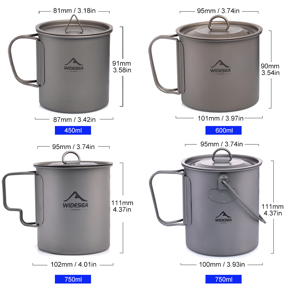 Tazza da Campeggio Widesea in  - Camping Cooking Ware Set recensione e prezzo