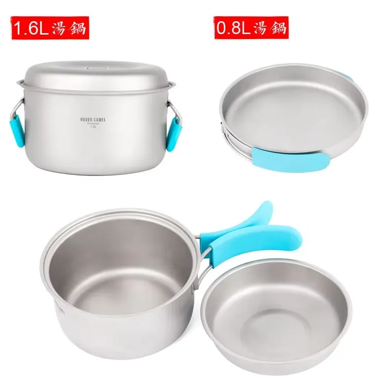Set di Pentole in Titanio Puro - Camping Cooking Accessories Set recensione e prezzo