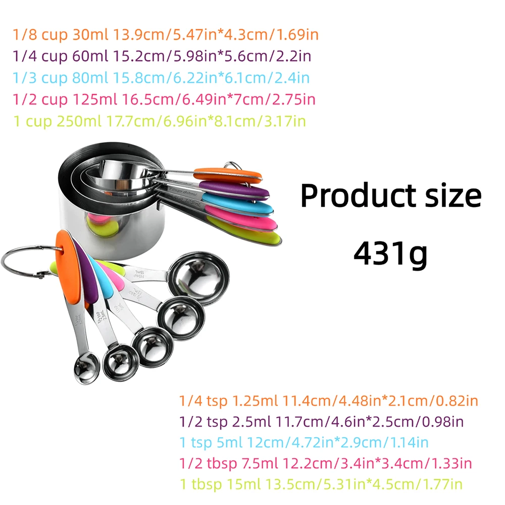 5/10 pezzi misurini e cucchiai - Camping Cooking Pan Set recensione e prezzo