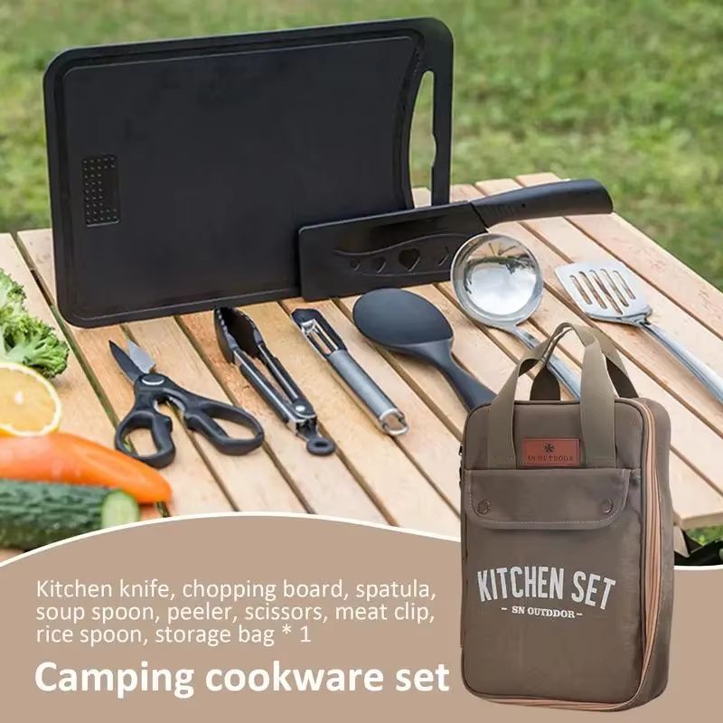 Set da Cucina da Campeggio 8 P - Camping Cooking Pan Set recensione e prezzo