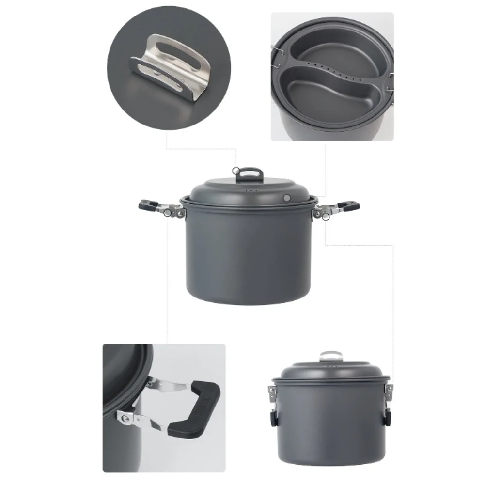 1 Set 6L Outdoor Doppio Uso Pe - Camping Cooking Accessories Set recensione e prezzo