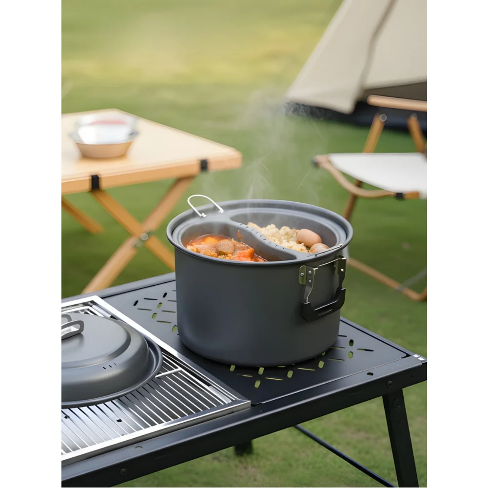 1 Set 6L Outdoor Doppio Uso Pe - Camping Cooking Accessories Set recensione e prezzo