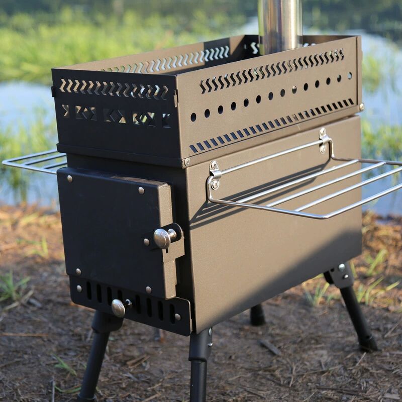 Stufa a Legna Pieghevole in Ac - Camping Cooking Fire Stove recensione e prezzo