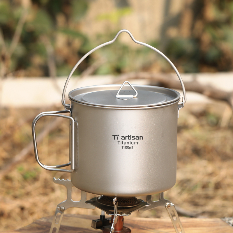 Tiartisan Titanium 1.1L Set da - Camping Cooking Handle recensione e prezzo