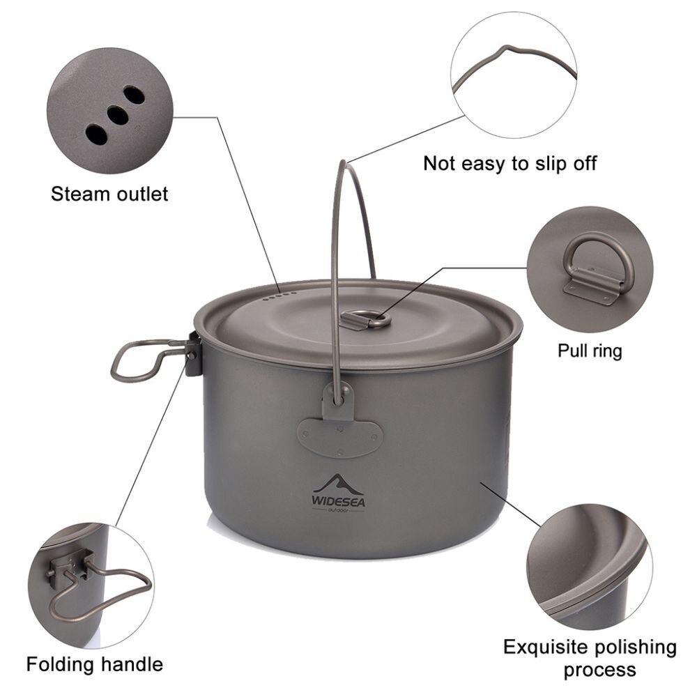 Widesea Stoviglie da campeggio - Camping Cooking Ware Set recensione e prezzo