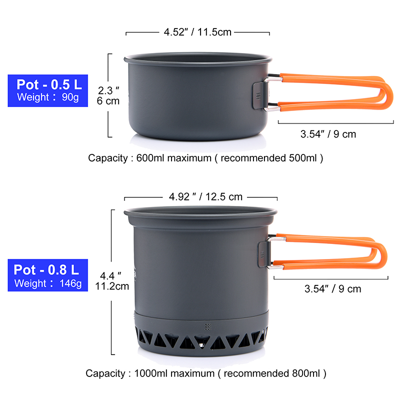 Widesea Set di pentole da camp - Camping Cooking Ware Set recensione e prezzo