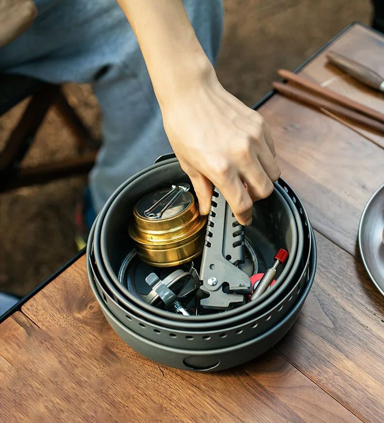 Fornello a gas da campeggio Fo - Camping Cooking Ware Set recensione e prezzo