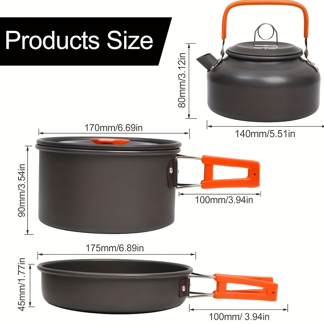 Set di Pentole da Campeggio Ul - Camping Cooking Pan Set recensione e prezzo