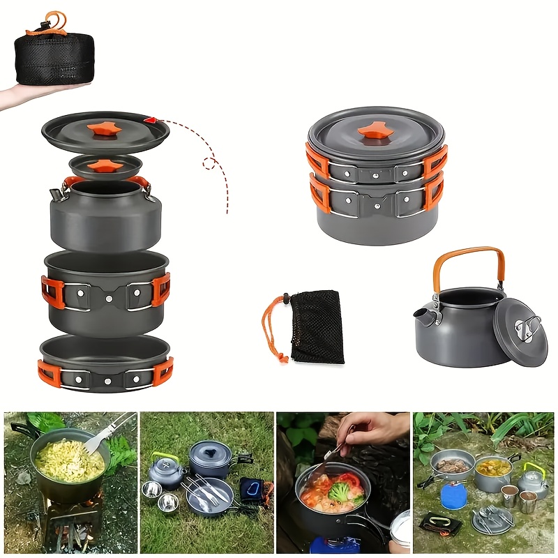 Set di Pentole da Campeggio Ul - Camping Cooking Pan Set recensione e prezzo