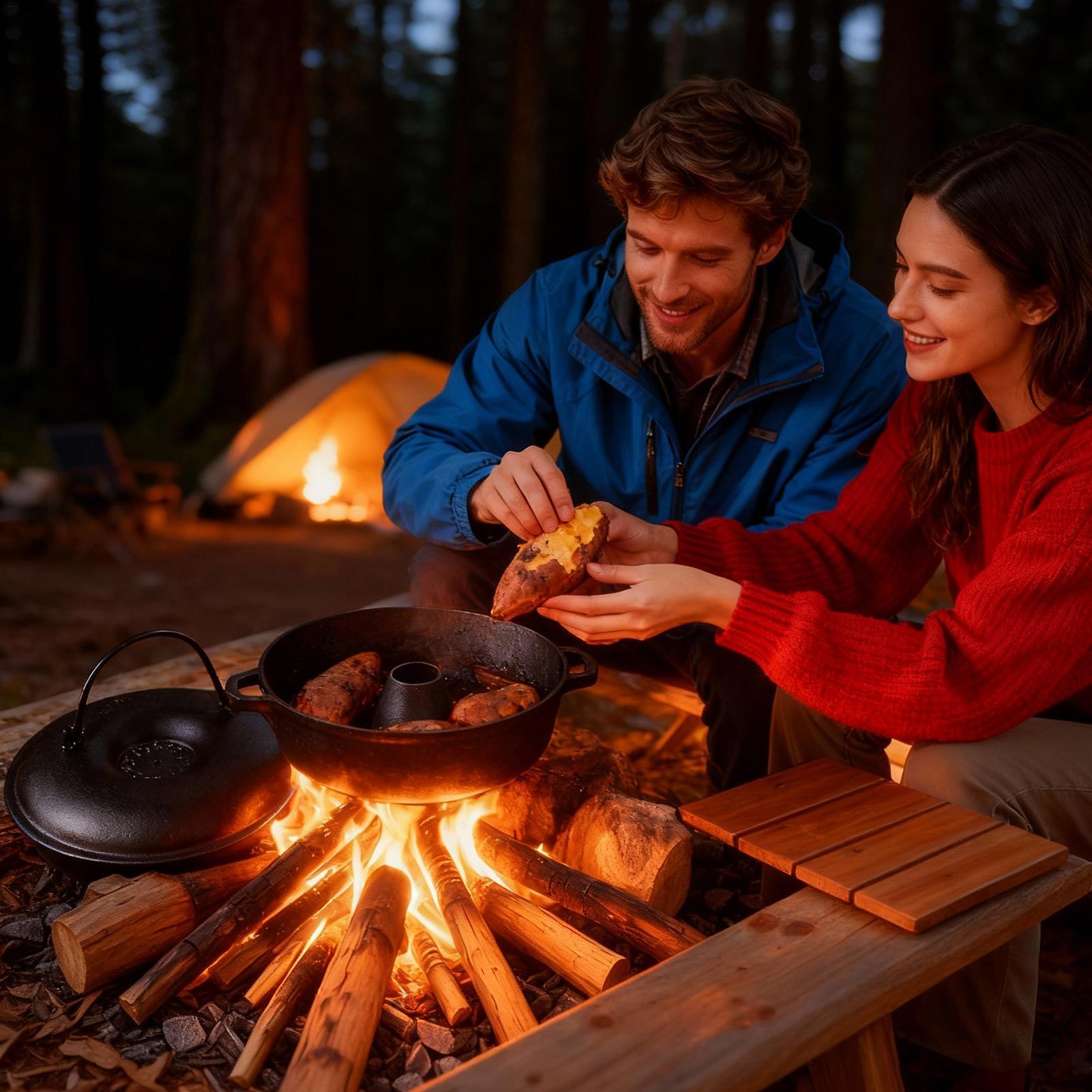 Calderone in ghisa per cucinar - Camping Cooking Cast Iron recensione e prezzo