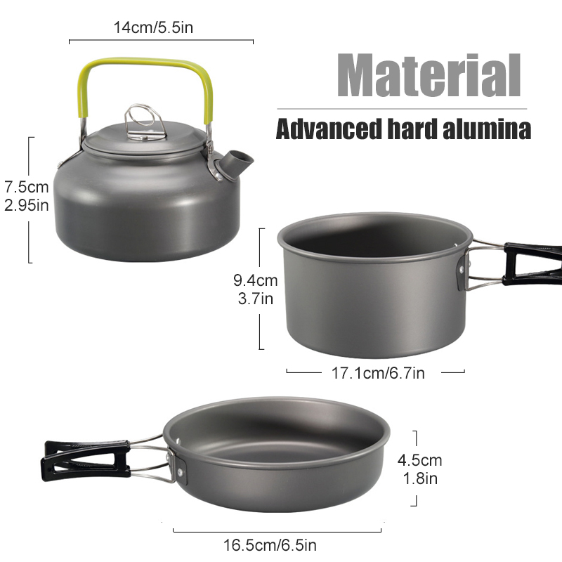 WESTTUNE Kit di pentole da cam - Camping Cooking Ware Set recensione e prezzo