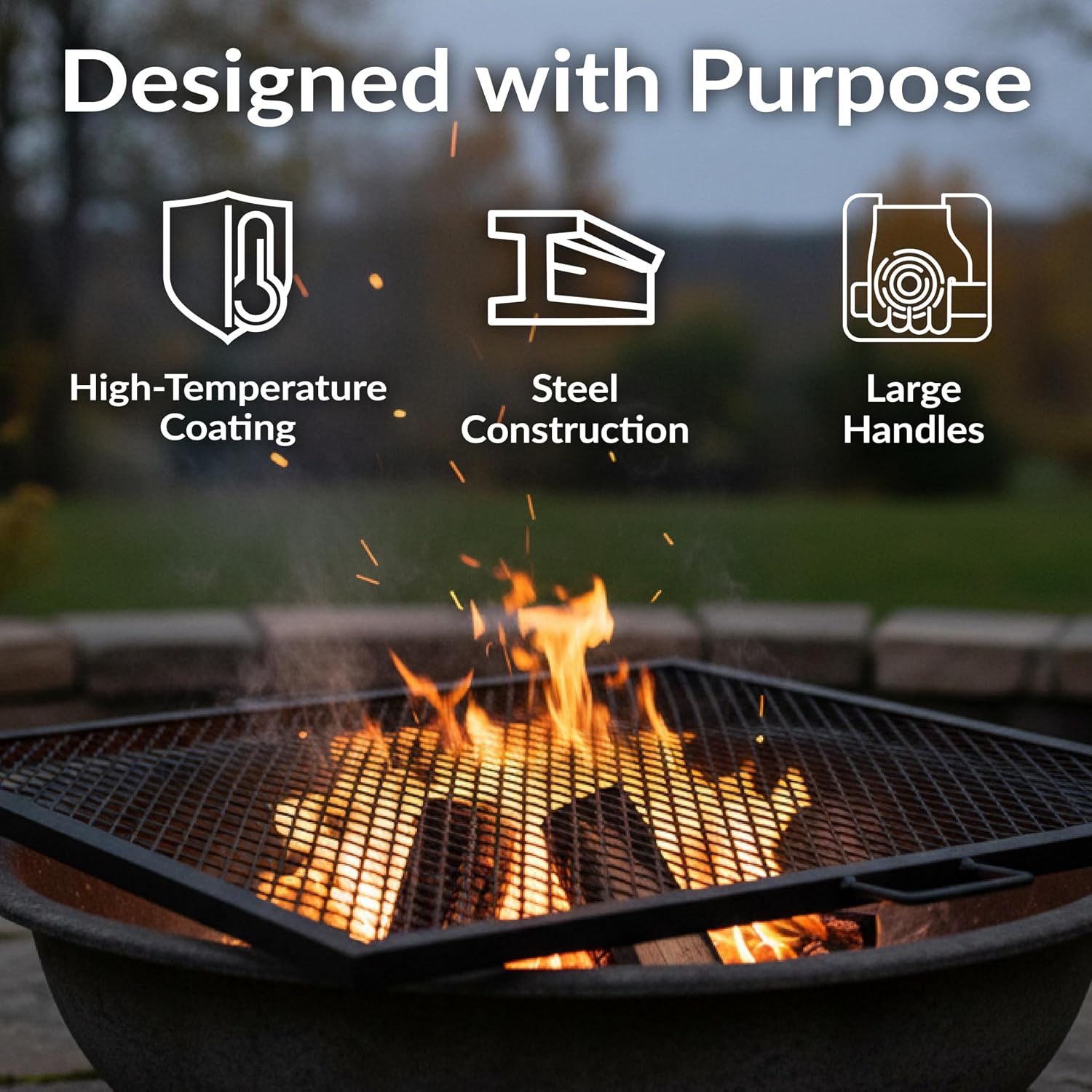 Griglia per braciere in acciai - Camping Cooking Handle recensione e prezzo