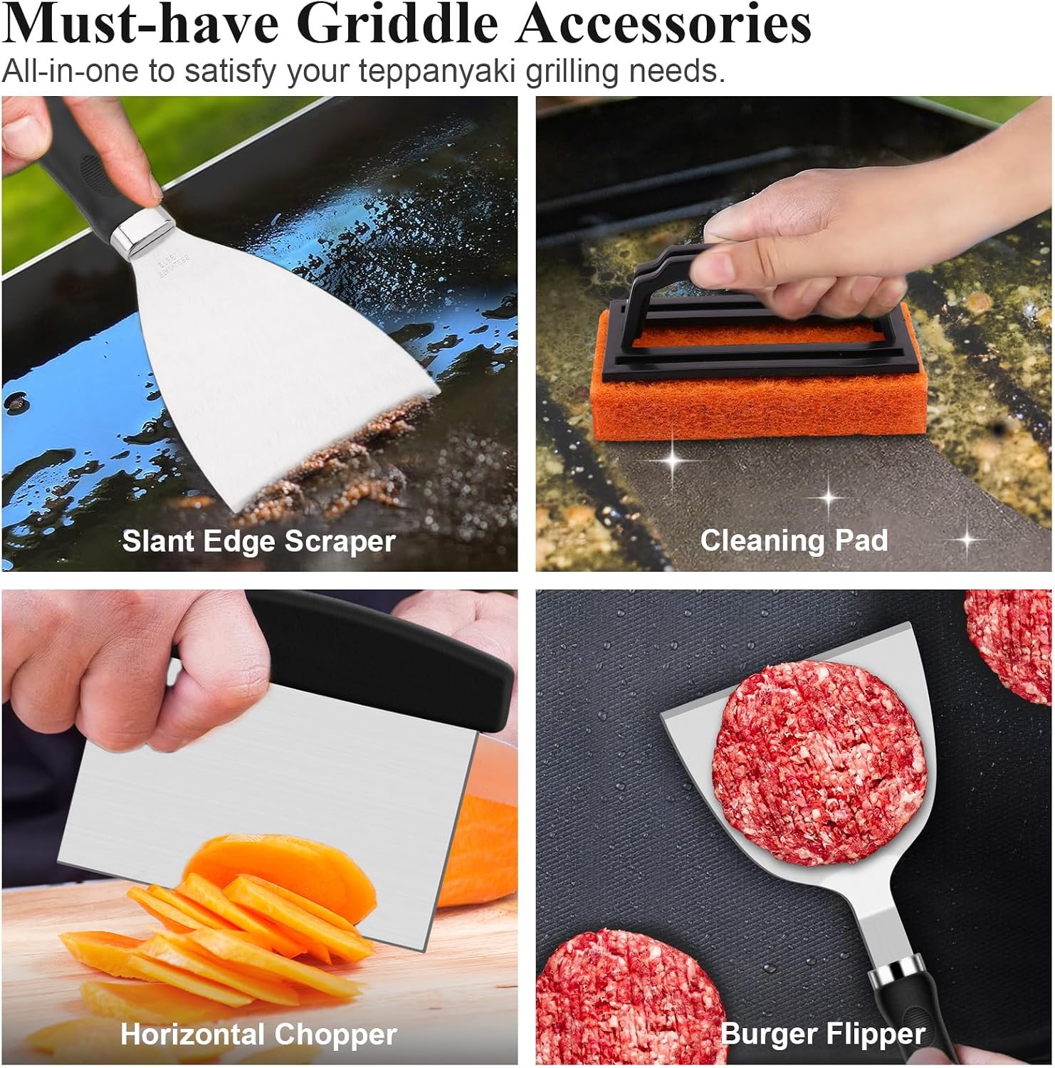 Set di 27 Accessori per Piastr - Camping Cooking Accessories Set recensione e prezzo