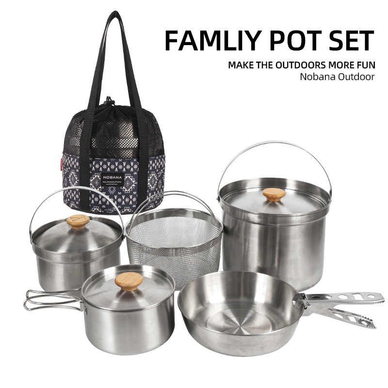 NOBANA Il più nuovo set di pen - Camping Cooking Ware Set recensione e prezzo