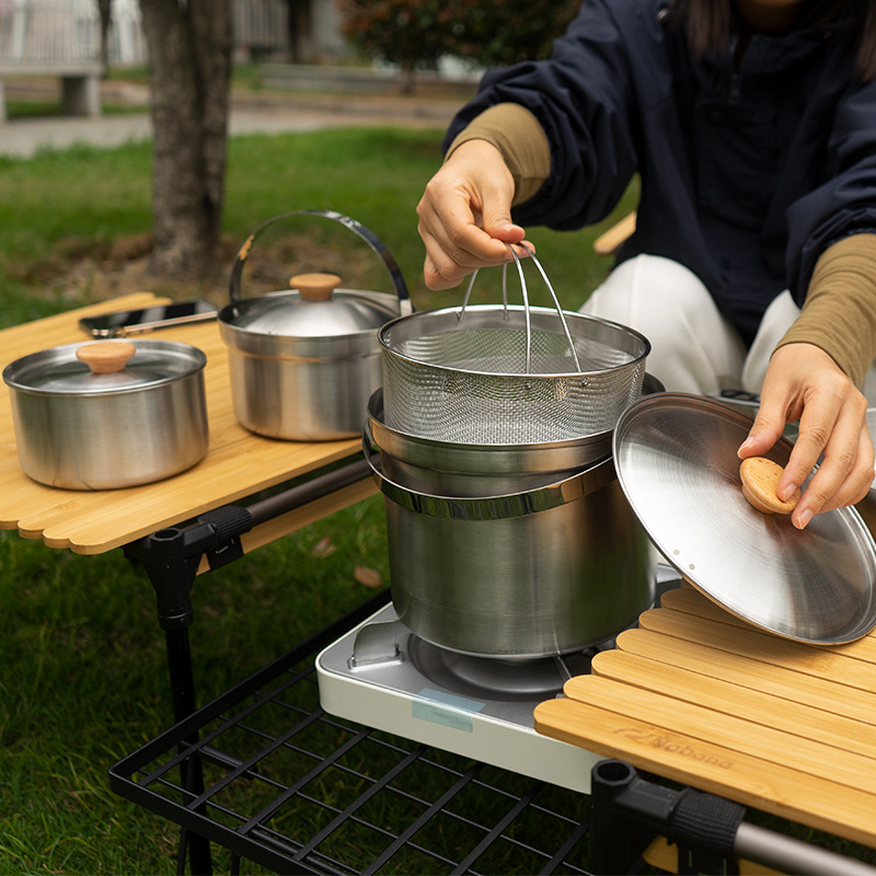 NOBANA Il più nuovo set di pen - Camping Cooking Ware Set recensione e prezzo