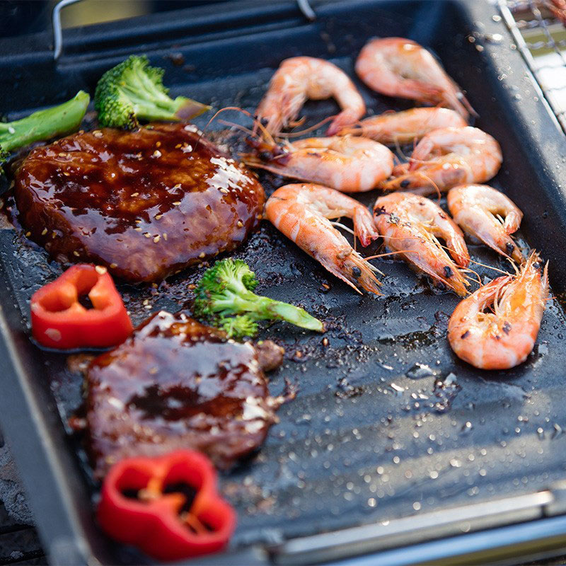 Padella per grigliare quadrata - Camping Cooking Handle recensione e prezzo