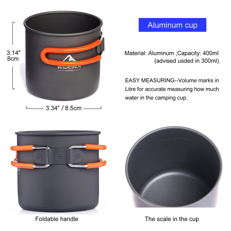 Widesea Set di pentole da camp - Camping Cooking Pan Set recensione e prezzo