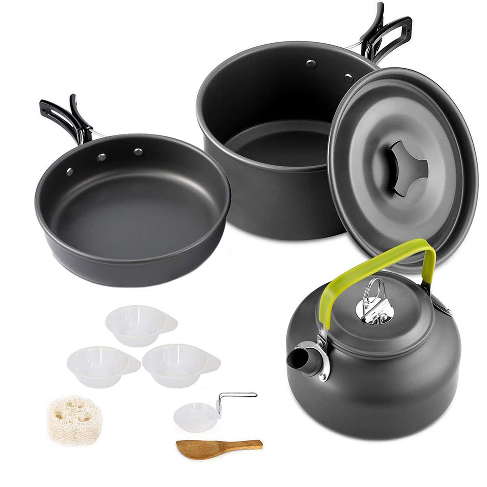 Set di pentole da campeggio in - Camping Cooking Ware Set recensione e prezzo