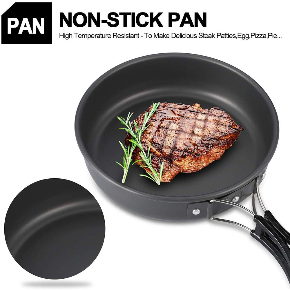Set di pentole da campeggio in - Camping Cooking Ware Set recensione e prezzo