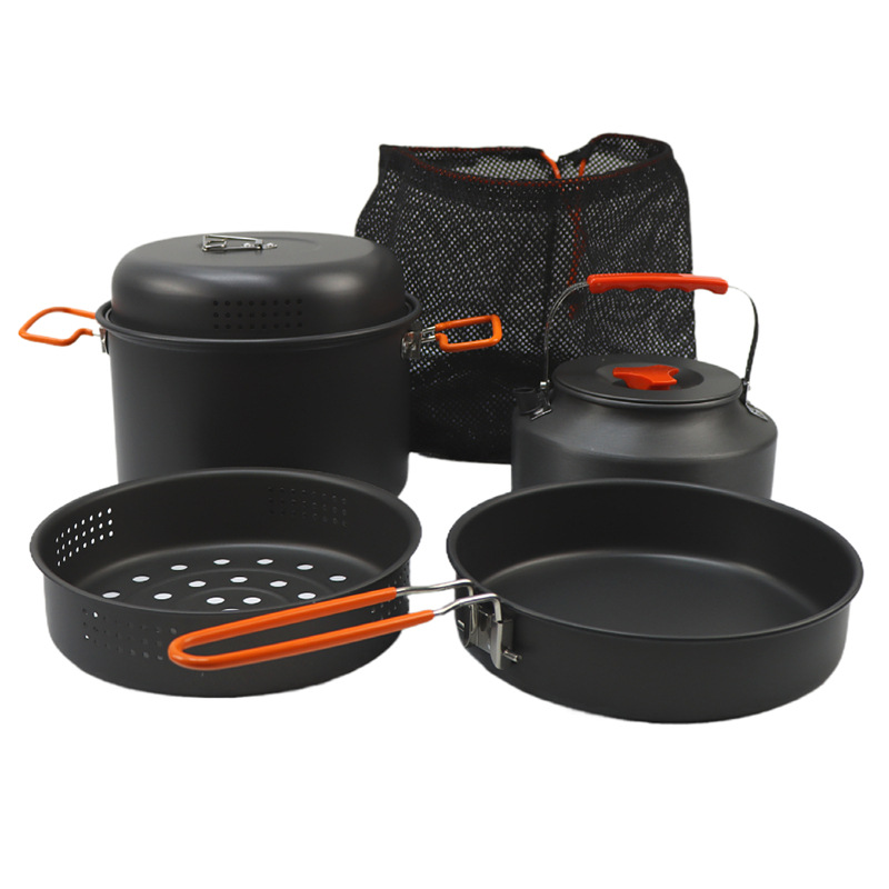 Set di pentole da esterno pent - Camping Cooking Pan Set recensione e prezzo