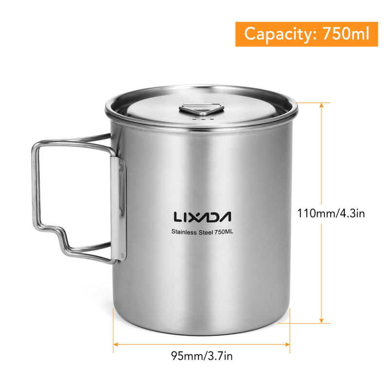 Lixada tazza da 750ml tazza da - Camping Cooking Handle recensione e prezzo