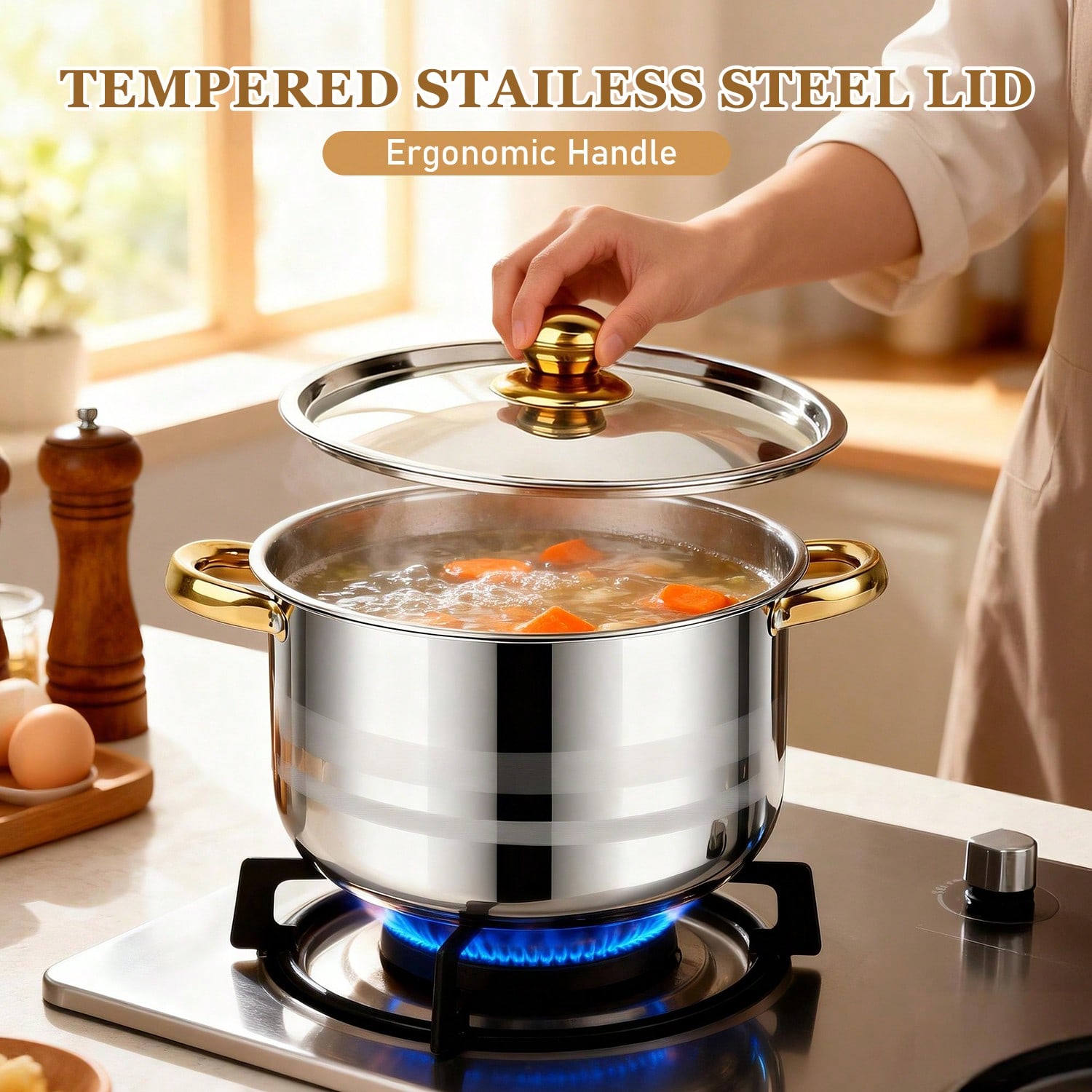 Set di pentole in acciaio inos - Camping Cooking Pan Set recensione e prezzo