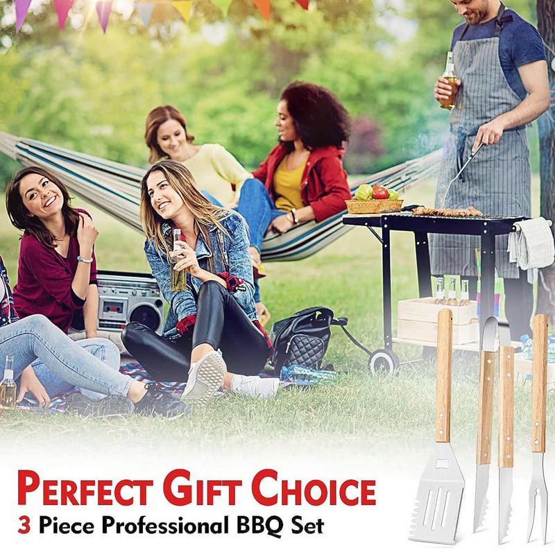 3 utensili per barbecue Set di - Camping Cooking Accessories Set recensione e prezzo