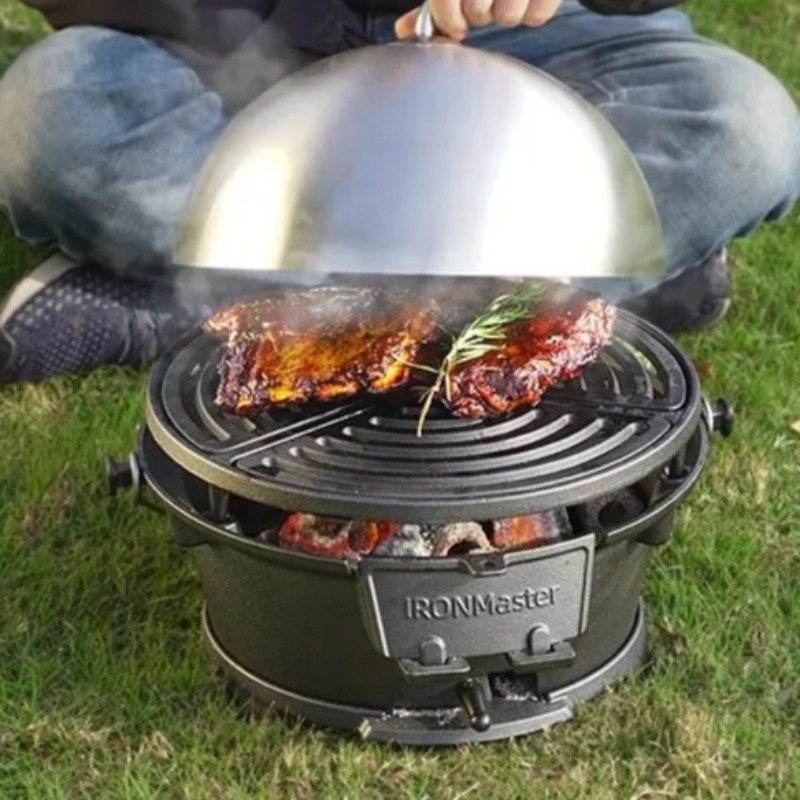 Griglia a carbone rotonda, bar - Camping Cooking Cast Iron recensione e prezzo