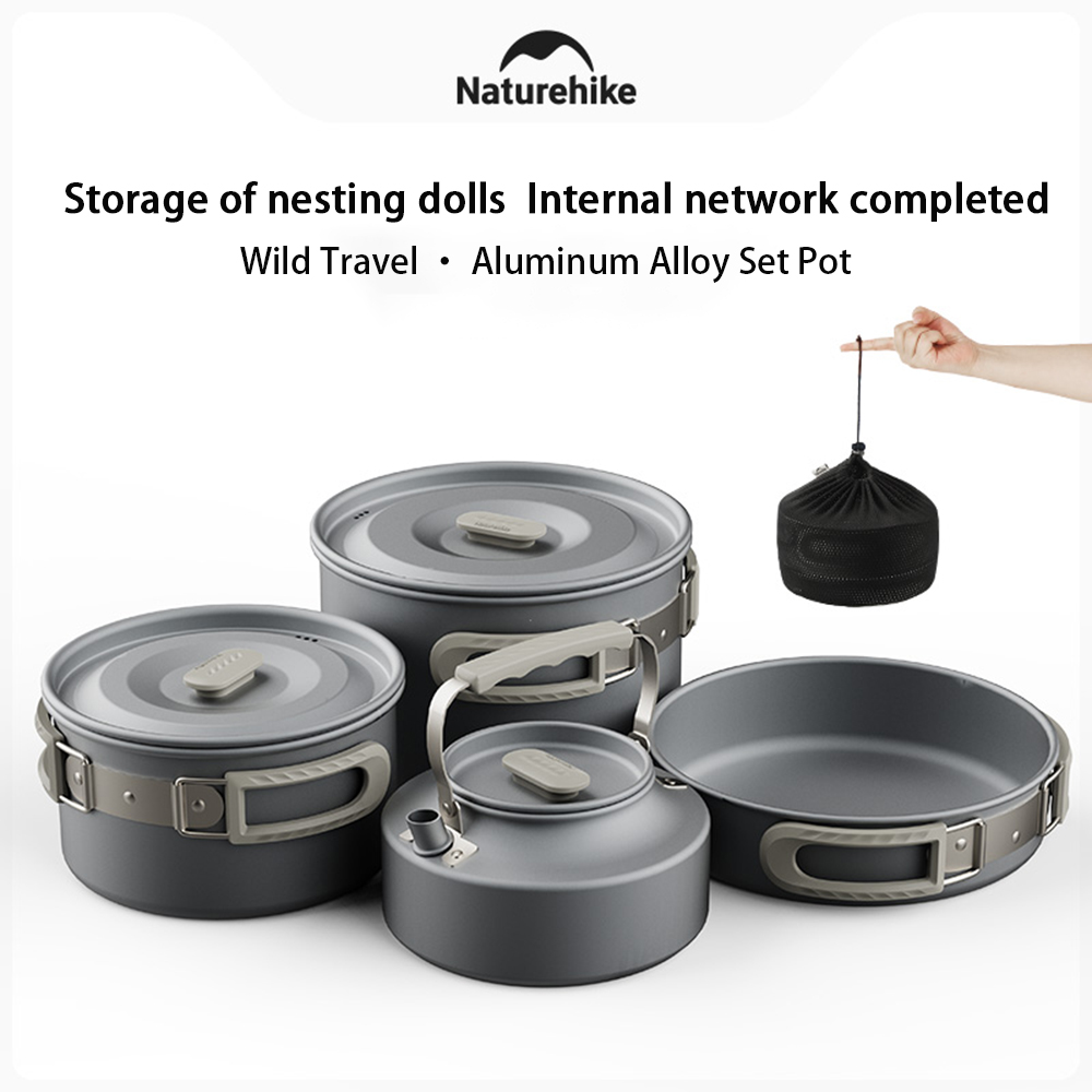 Naturehike Set di pentole da e - Camping Cooking Pan Set recensione e prezzo
