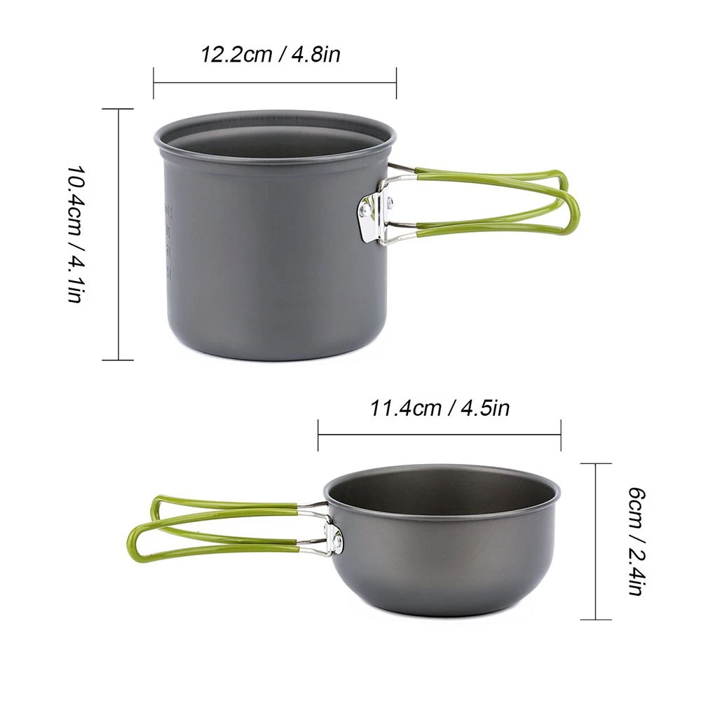 Kit di pentole da campeggio co - Camping Cooking Ware Set recensione e prezzo