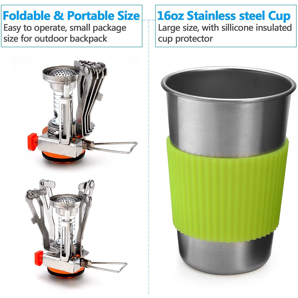 Kit di pentole da campeggio co - Camping Cooking Ware Set recensione e prezzo