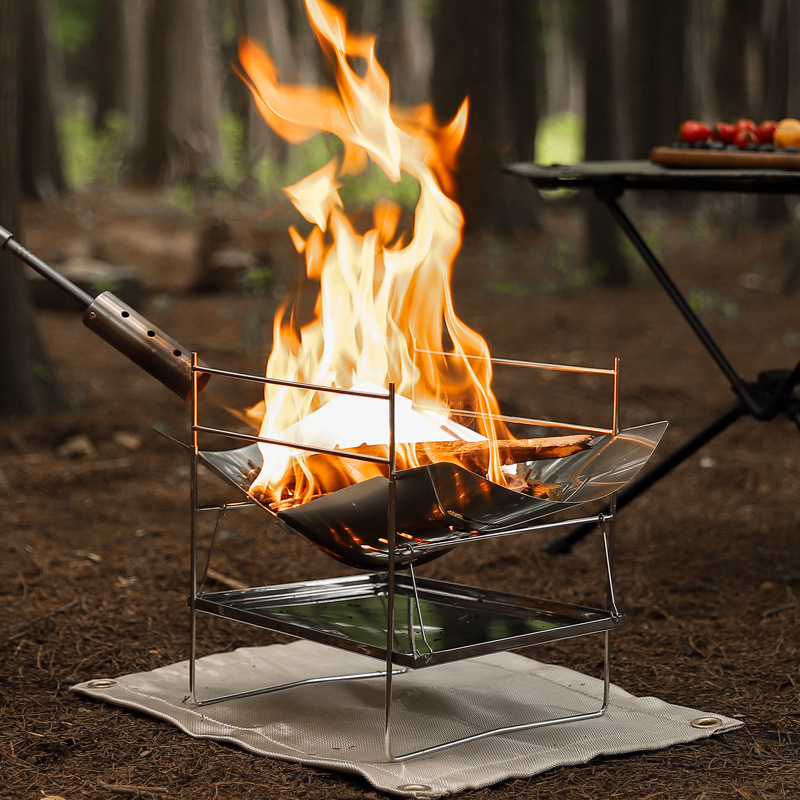 Fornello da campeggio a legna  - Camping Cooking Fire Stove recensione e prezzo
